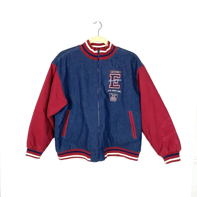 VINTAGE EEYORE VARSITY Denim Jacket Insulated Disney Store