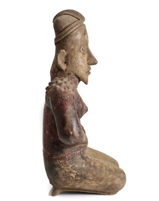 Pre-Columbian JALISCO Mexico Pottery Kneeling Woman 4