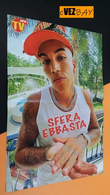 SFERA EBBASTA - POSTER Foto Locandina Trap musica canzone pop cantante EUR  2,90 - PicClick IT