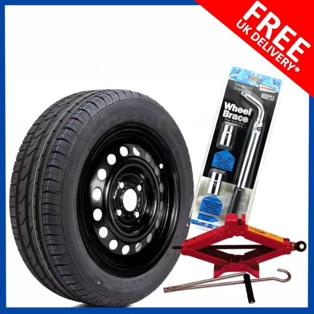 15" Full Size Steel Spare Wheel + Tyre + Tool Kit Fits Kia Rio 2011-Present Day