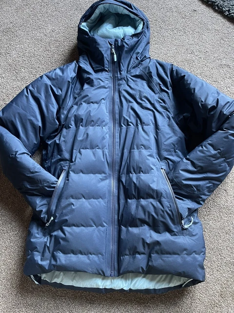 Rab Women’s Valiance Waterproof Down Jacket (Deep Ink) Size 12 Worn Once RRP£260