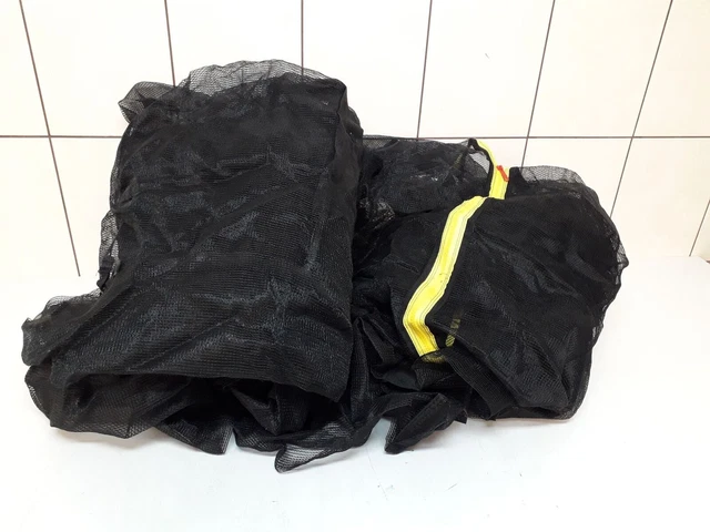 LIFEZEAL Rete Di Sicurezza Interna Per Trampolino, Trampolino Da Giardino Rete Di Ricambio Con Cerniera E Fibbie Rete Di Ricambio Per Trampolino Da 68 Aste Altezza Rete 180 Cm Diametro 305 Cm 0