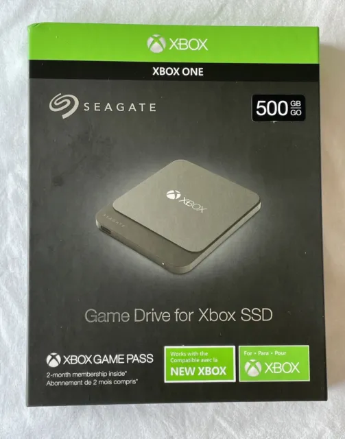 Seagate 500GB Portable Game Drive for Xbox Solid State Drive STHB500401 - Black