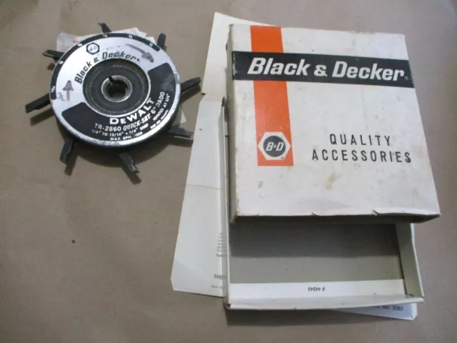 Black & Decker 6" Quick Set Dado Blade TR-2860 DeWalt 1/4" - 13/16" x 3/4" Deep