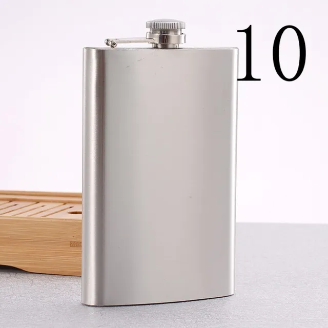1-10oz Stainless Steel Hip Flask Whiskey Alcohol Liquor Pocket Wine Bottle