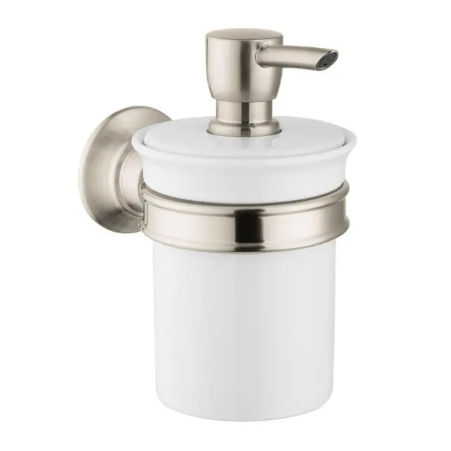 Hansgrohe 42019820 Axor Montreux Wall-Mounted Soap Dispenser in Brushed Nickel