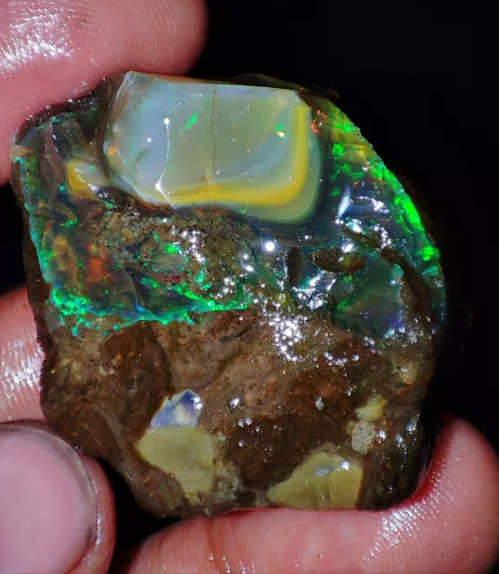 102 Cts Natural Ethiopian Welo Fire Opal Rough Fire Opal Raw Specimen Gemstones