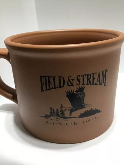 FIELD AND STREAM COFFEE MUG. OUTDOOR ADVENTURE MUG.  Art Deco Logo Mug. B226