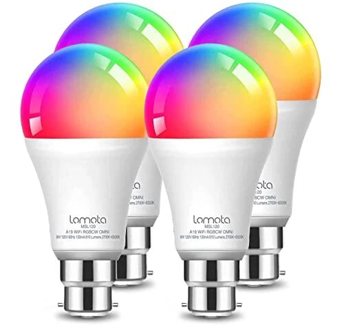 Smart Bulb Alexa Light Bulbs, B22, 9W, Energy Saving - Lomota WiFi Led Bulb with
