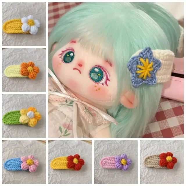 Hand Knitting Cotton Doll Accessories Doll Hairpin Accessories  Kids Gift