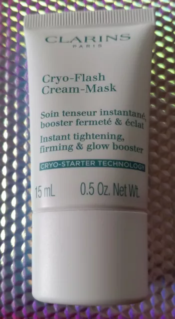 Clarins Cryo-Flash Cream Mask Booster 15ml New Sealed