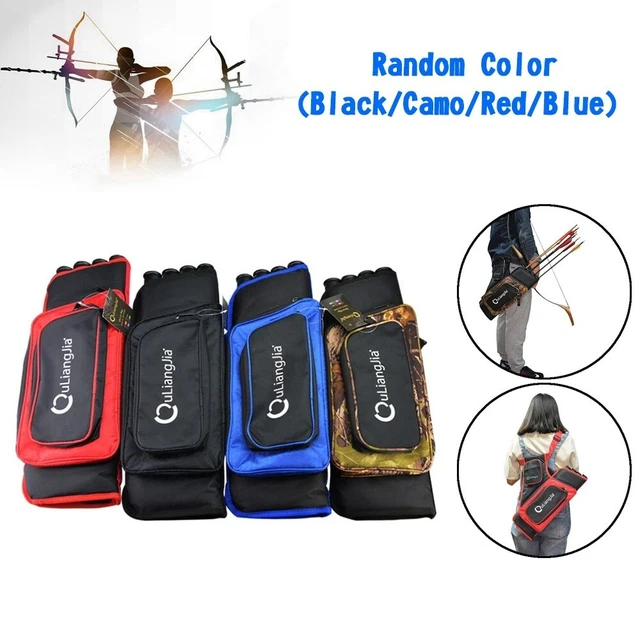 Oxford Archery Arrow Quiver 4 Tube Archery Bow Arrow Pouch Side Waist Quiver Bag