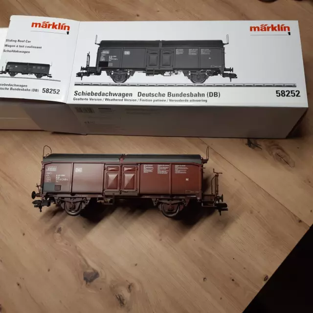 Märklin Spur 1 58252 Güterwagen Schiebedachwagen der DB