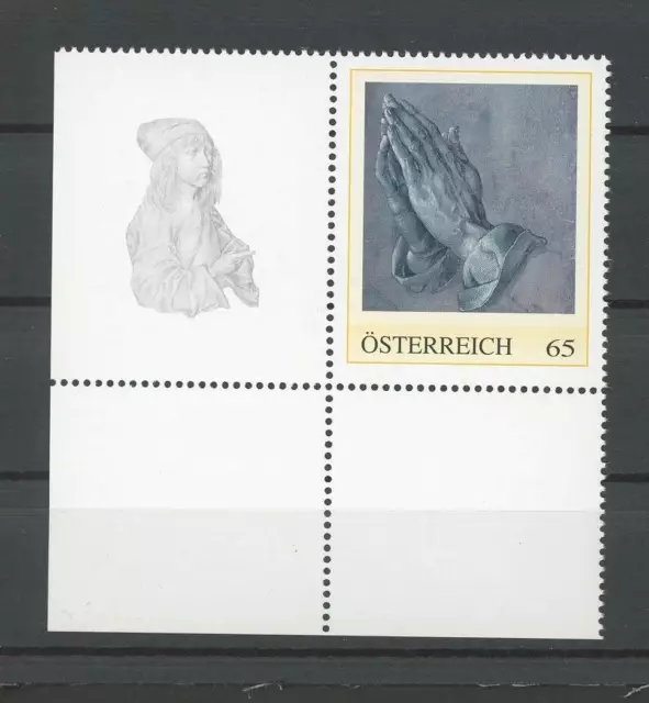 ÖSTERREICH PM KUNST ALBRECHT DÜRER ART BETENDE HÄNDE postfrisch ** MNH RARE!!