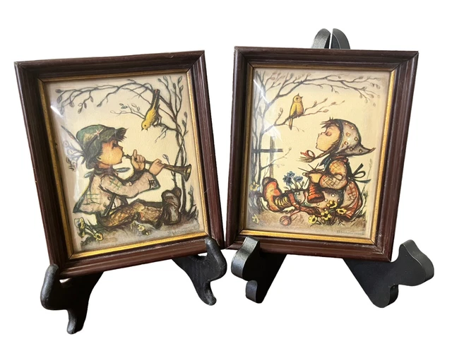 Vintage Hummel Set Of 2 Original Prints Ars Sacra Ars Edition Singing Birds