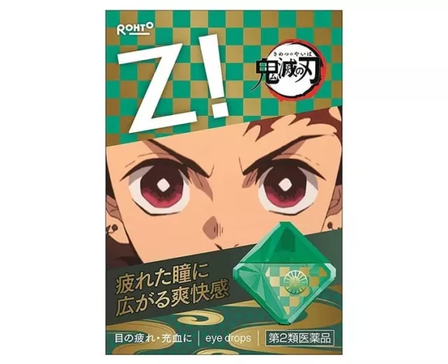 [ROHTO Z x DEMON SLAYER] Super Cooling Eye Drops 12ml JAPAN LIMITED EDITION NEW