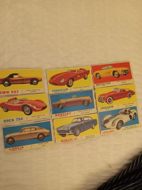 vintage 1961 TOPPS sports card lot of 9