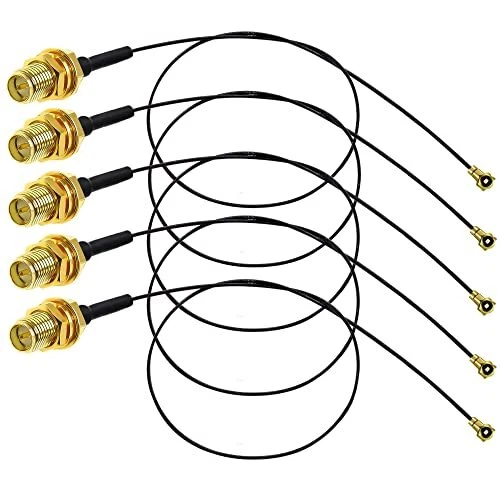TUOLNK Câble d'extension femelle IPX vers RP-SMA 0.81mm U.fl Câble d'antenne ...