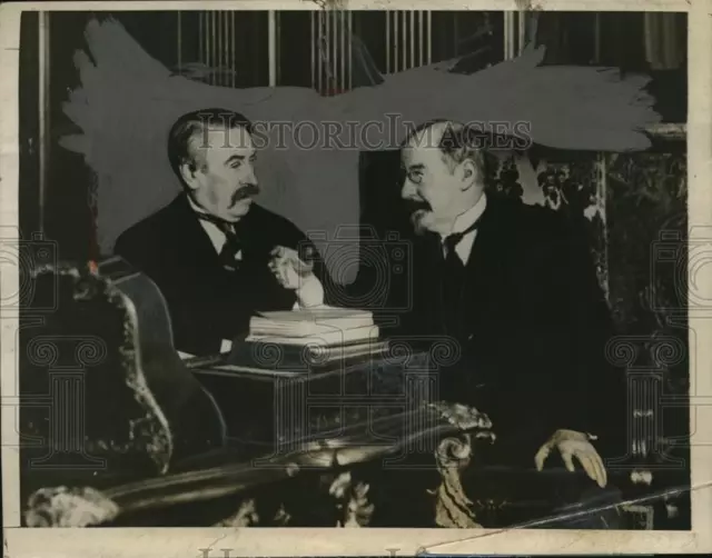 1926 Press Photo French Minister Aristide Briand & M Vandervelde in Paris