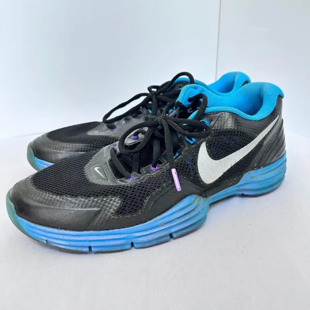 Nike Lunar TR1+ Sport Pack Hyper Workout Shoes 531975-004 Black Blue Mens Sz 12