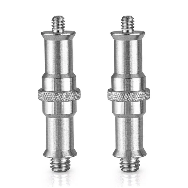 2 pezzi standard convertitore a vite filettata maschio metallo da 1/4 a 3/8 pollici adattatore Z6H9