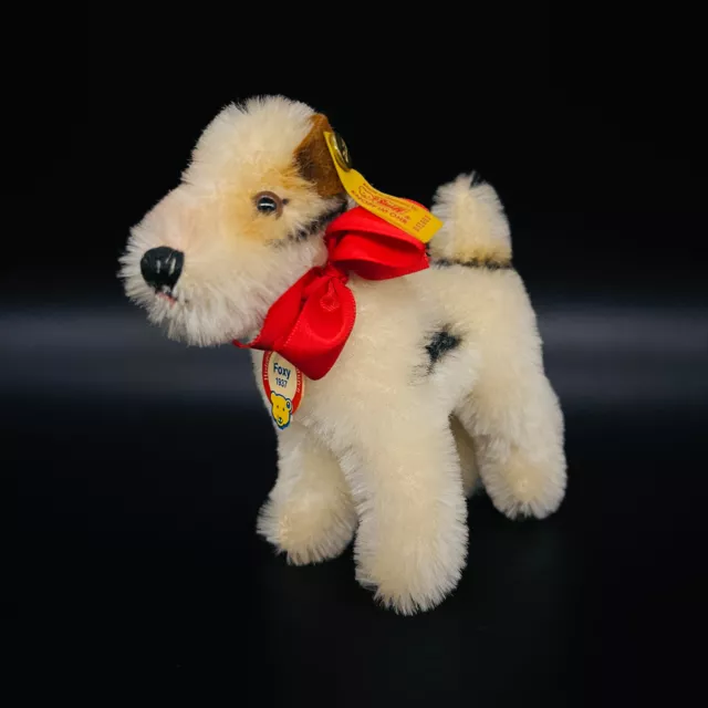 STEIFF Hund FOXY 1937 | Historische Miniaturen | 031601 | KFS | Sehr gut