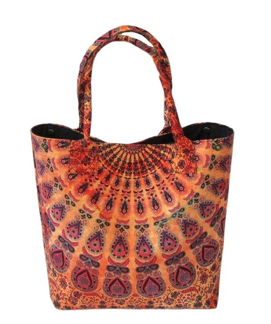 Femmes Sac Bandoulière Tie And Dye Couette Coton Mandala Sacs à Main Messager