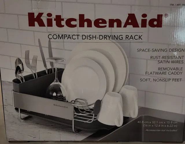 Open Box KitchenAid Compact Dish-Drying Rack, 16 x 12.6 x 6.22