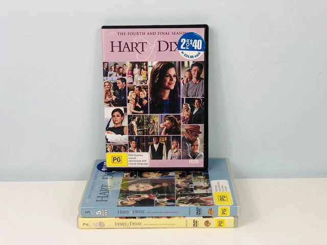 Hart Of Dixie Complete Seasons 2, 3 & 4 Region 4 DVD Set PreOwned VGC Hart Of Dixie Complete Seasons 2, 3 & 4 Region 4 DVD Set PreOwned VGC