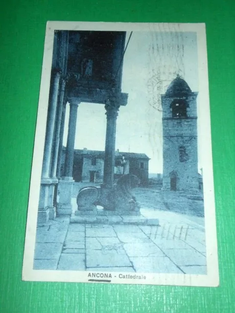 Cartolina Ancona - Cattedrale 1929