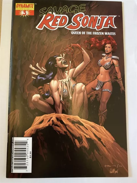 SAVAGE RED SONJA : QUEEN OF THE FROZEN WASTES #3 Dynamite Comics VF/NM