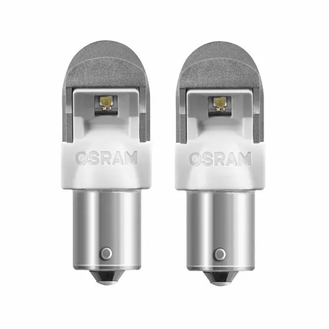 Blister 2 Ampoules OSRAM LED 12V BA15S Rénovation Premium Orange
