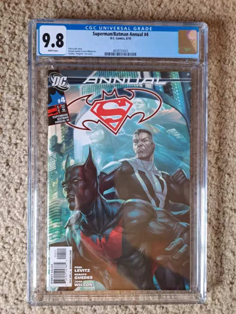 Superman Batman Annual (2010) #4 1st Batman Beyond in DCU continuity, Artgerm