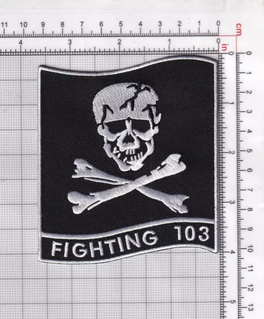 VFA-103 Jolly Rogers Squadron Glow in Dark Patch – Hook and Loop 3