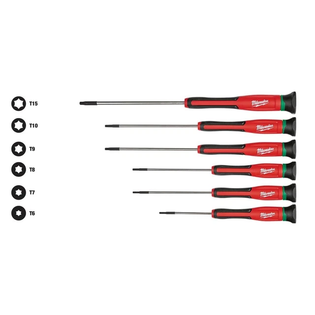 TORX SCREWDRIVER SET 6Piece Precision with Storage Case and Color