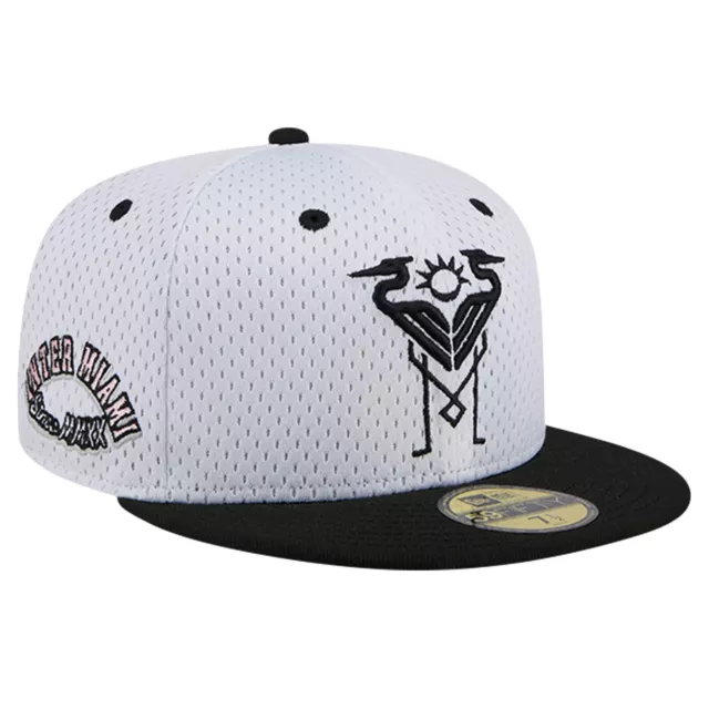 MEN'S NEW ERA Gray Inter Miami CF Throwback Mesh 59FIFTY Fitted Hat $43 ...