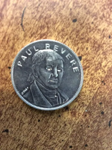 Shell's Famous Facts & Faces coin, Paul Revere  1968