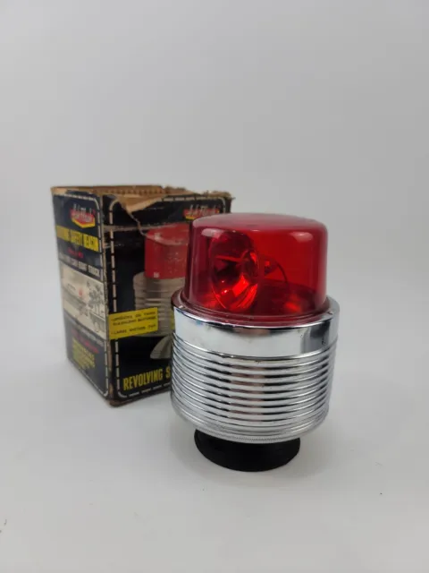 Vintage Ash Flash Revolving Safety Beacon Light Car 50s Or 60s. Not Tested.