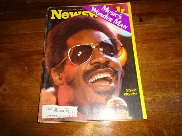 October 28 1974 Newsweek Magazine Stevie Wonder