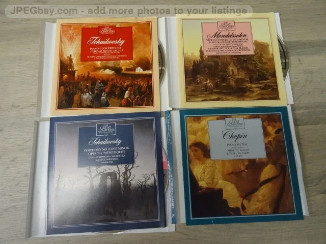 VARIOUS ARTISTS THE GREAT COMPOSERS (4 x CD) (NO CASES) (NO