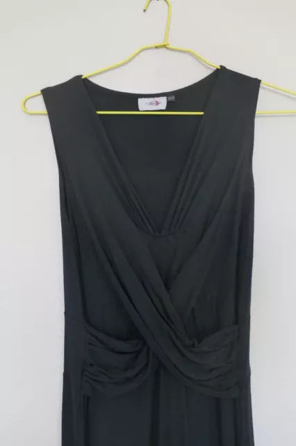 Robe GROSSESSE noire (viscose) T. 38/40 CALINKALIN 3