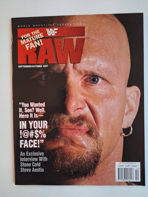 WWF Raw Magazine September / October - Stone Cold Steve Austin WWE