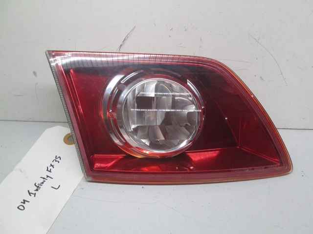 03-08 Infiniti Fx35 Fx45 Left Inner Side Tail Light Lamp Taillight Lens Oem
