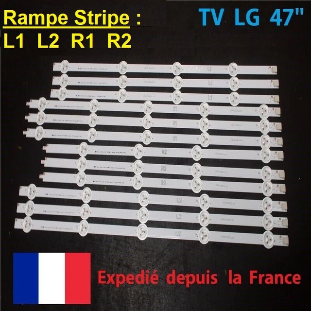 Bande LED Pour écran TV - Référence 6916L-1385A/1217A, 42ROW R1 L1, Compatible LG