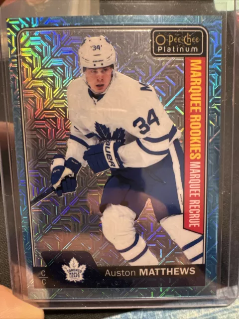 2016-17 O-Pee-Chee Platinum Ice Blue Traxx Auston Matthews #151 Rookie RC