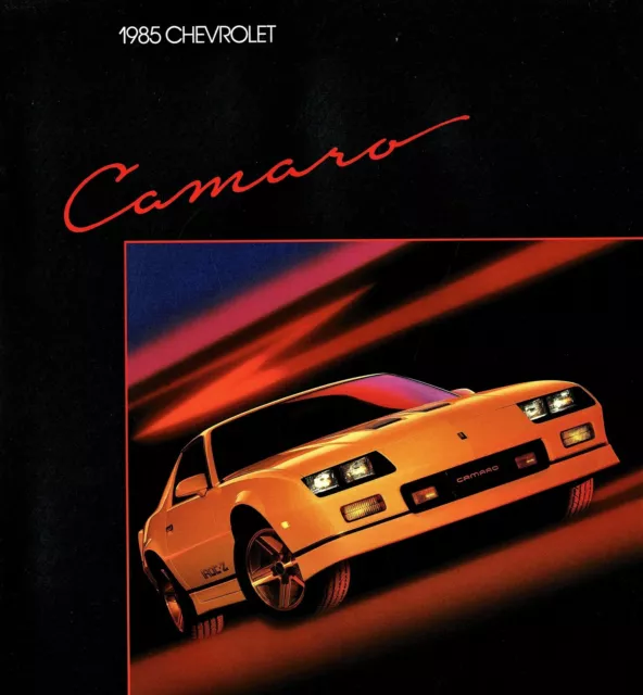 1985 Chevrolet Camaro Z28 IROC Berlinetta Sport Coupe Dealer Sales Brochure