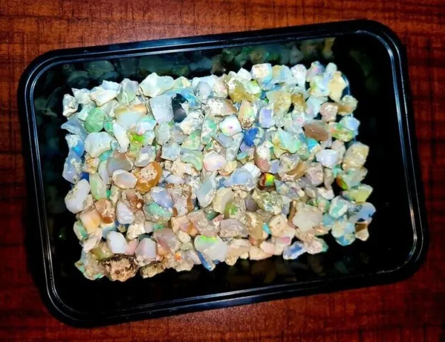 50 Carats Dry Opal Rough Lot Ethiopian Welo Fire Opal Raw Suitable For Cutting