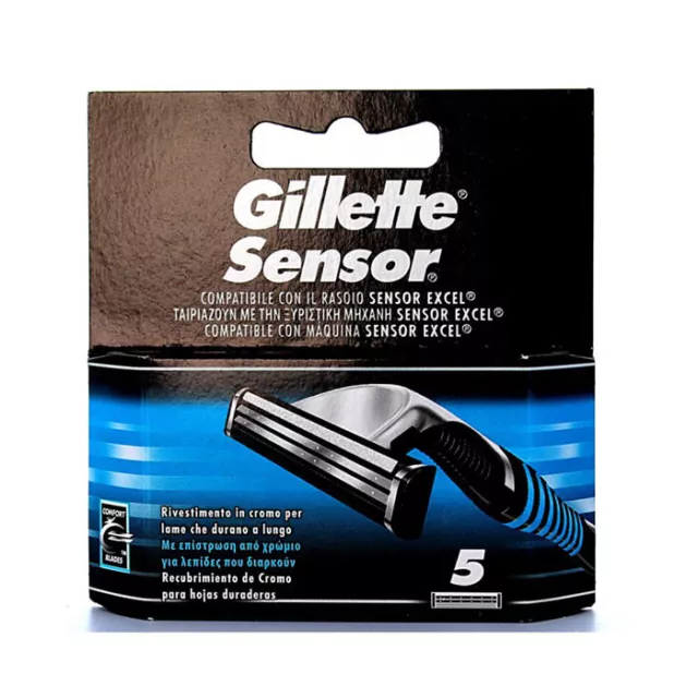 Gillette Sensor Lame Di Ricambio X5