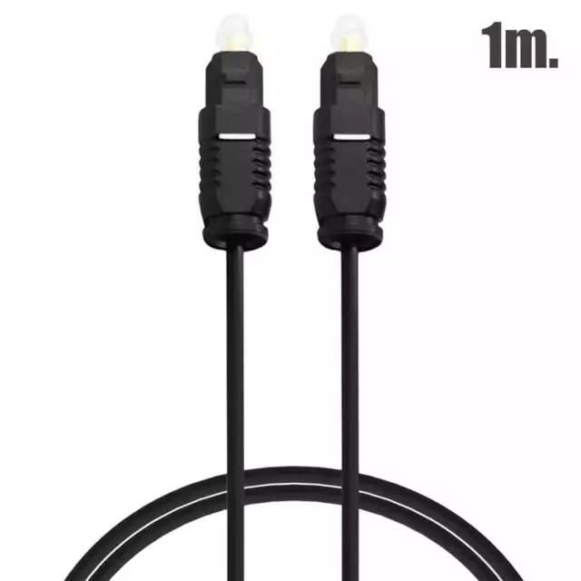 Ociodual Cable Toslink Audio Digital Fibra Optica 1m M/M Sonido Hifi Optic Fiber