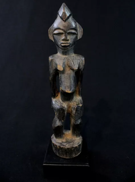 Art Afrikanisch - Statuette Votiv Senoufo Senufo Tugubele Auf Sockel - 20,5 CMS